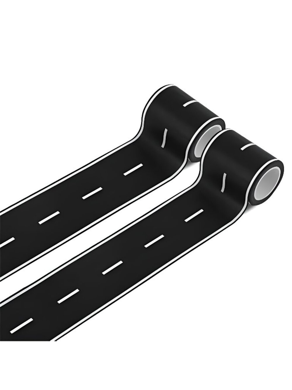Roadway Tape - Black Road Track Tape for Kids Birthday Party Racing Party